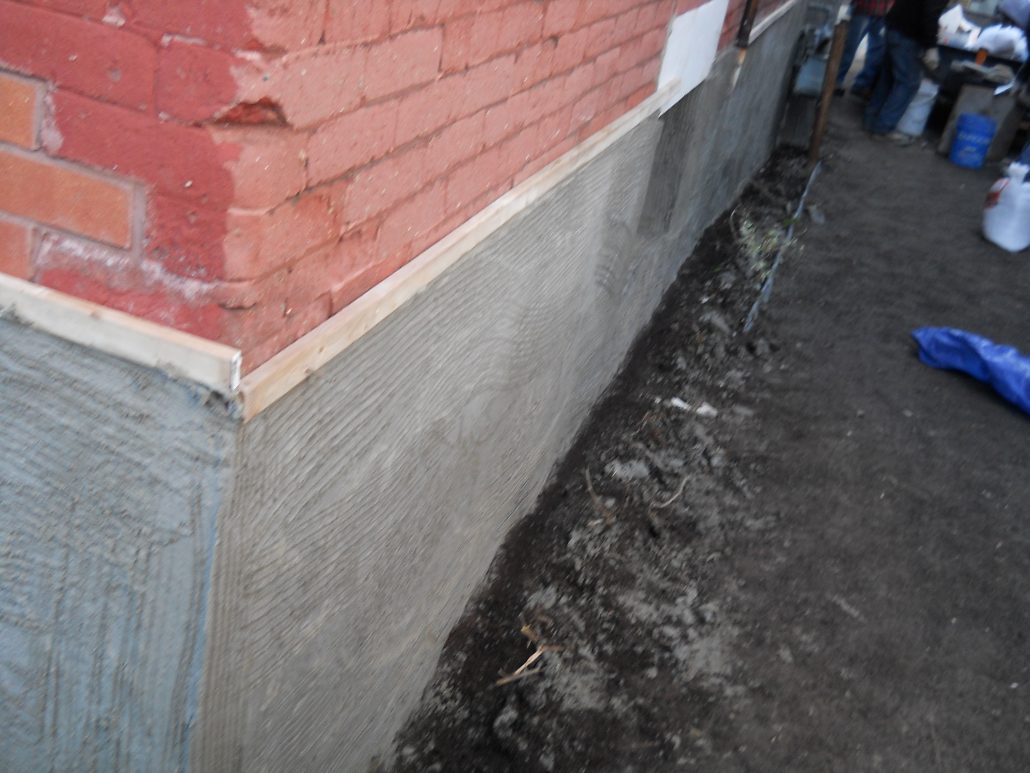 Foundation parging Ottawa - project 7