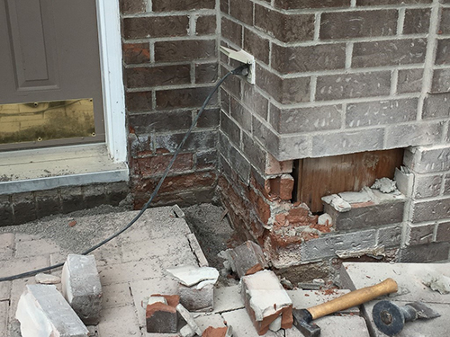 Spalling brick repair Ottawa - project 11