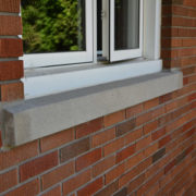 Repaired window sill