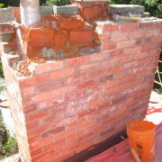 Damaged Brick Chimney